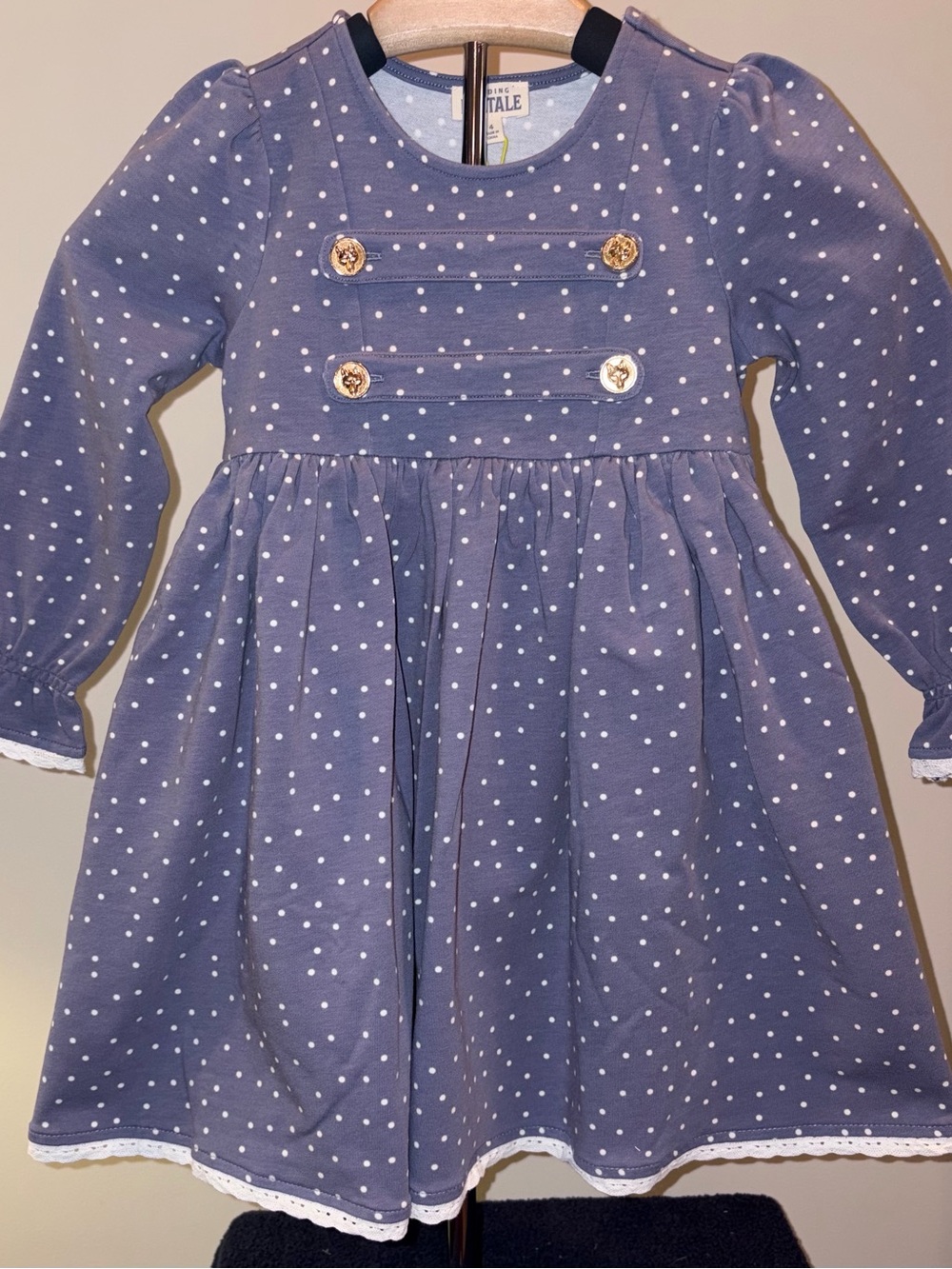 Finding Foxtale it’s Showtime Dress with polka dots sz 4 NWT